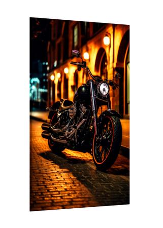 Imagem de Placa decorativa - moto harley davidson cidade