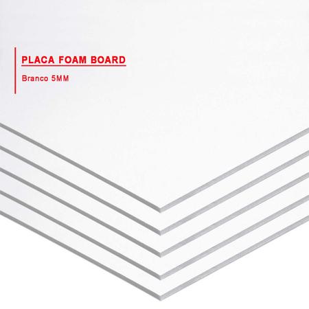 Imagem de Placa Foam Board Branco 20x30 Papel Espuma Contracole 10 Un