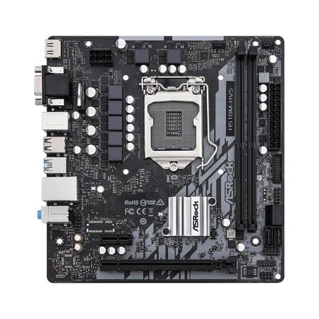 Imagem de Placa Mãe Asrock H510M-HVS R2.0, Intel 10ª/11ª Geração, Socket LGA1200, DDR4, Micro ATX