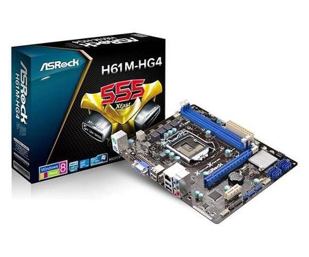 Imagem de Placa Mae ASRock H61M-HG4 DDR3 Socket LGA1155 Chipset Intel H61