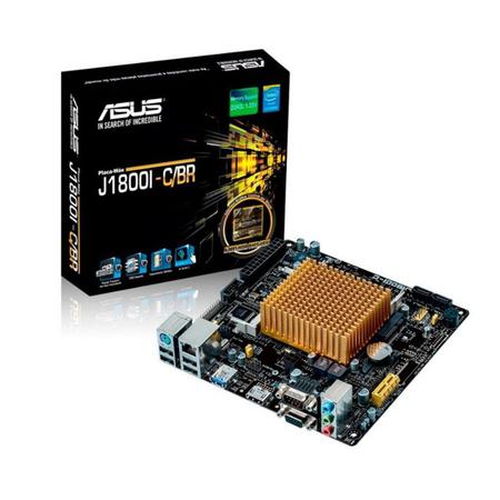 Imagem de Placa Mãe Asus J1800I-C/BR mini-ITX Intel Dual Core J1800 2.41 GHZ DDR3 VGA HDMI USB 3.0 - 90MB0I50-C1BAY2