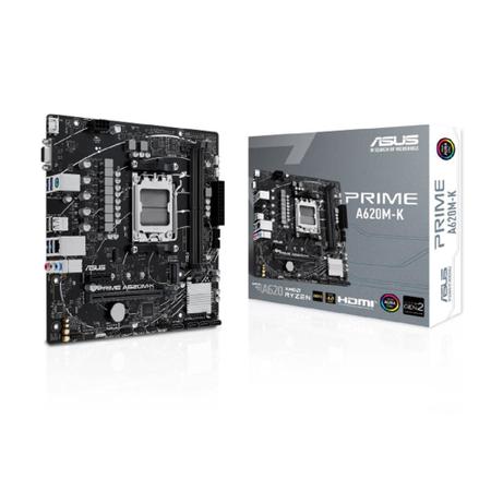 Imagem de Placa Mãe Asus Prime A620M-K, Chipset A620, AMD AM5, mATX, DDR5