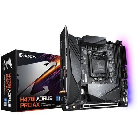 Imagem de Placa Mãe Gigabyte H470-I AORUS PRO AX, DDR4, ITX, LGA1200