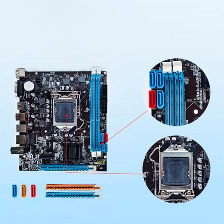 Imagem de Placa Mãe Kingster PCI Express Chipset Intel LGA 1155 Socket I3/I5/I7 DDR3 1066/1333/1600MHZ 16gb
