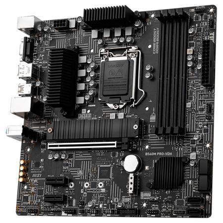 Placa Mãe MSI B560M PRO-VDH, Intel LGA 1200, MATX, DDR4 - Placa.