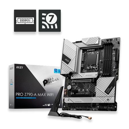 Imagem de Placa Mãe MSI Pro Z790-A Max Wifi Intel LGA - 1700 911-7E07-014 