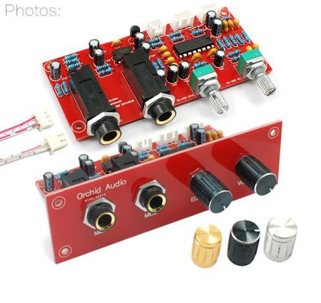 Imagem de Placa Montada Pre Amplificador Microfone Karaoke Eco Reverb