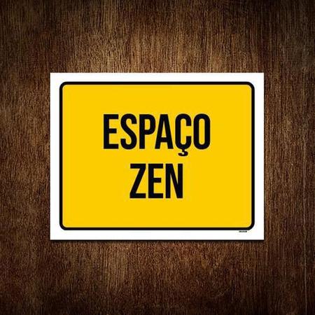 Placa Sinalização - Ambiente Espaço Zen 18X23 - Sinalizo Imagem de Placa Sinalização - Ambiente Espaço Zen 18X23