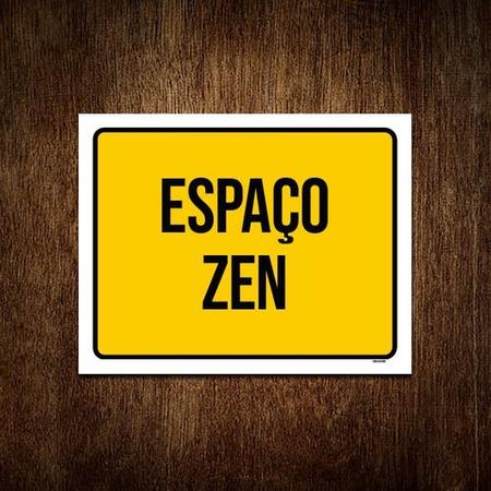 Placa Sinalização - Ambiente Espaço Zen 36x46 - Sinalizo Imagem de Placa Sinalização - Ambiente Espaço Zen 36x46