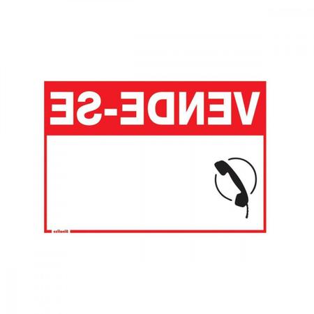 Placa Sinalizacao Pvc 20X30 ''Vende-Se'' 250Cn - SINALIZE Imagem de Placa Sinalizacao Pvc 20X30 ''Vende-Se'' 250Cn