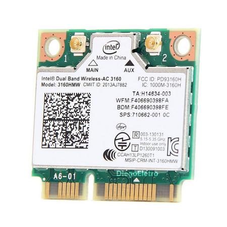 Imagem de Placa Wifi 5ghz Intel Dual Band Para Notebook Asus K45vm