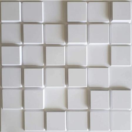 Imagem de Placas Decorativas 3D Pixel Kit com 30 Placas de Revestimento PVC 50x50cm