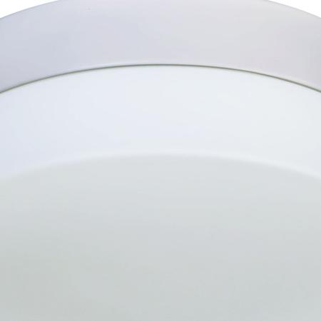 Imagem de Plafon Belle Redondo 19cm Vidro Leitoso 1 Lamp. E-27 Max 60w Base Branco