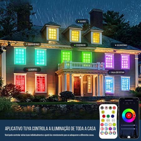 Imagem de Plafon Led Casa Inteligente RGB Smart Wi-fi Painel Embutir Sobrepor APP 127v