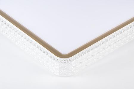 Imagem de Plafon Nordecor Quadrado Kenle 2668 50CM 36W 3K/4K/6.5K C/ Controle Dourado Led Bivolt