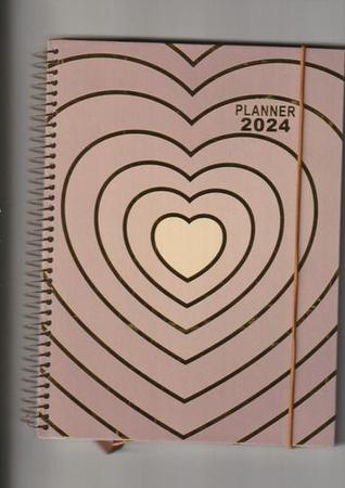 Imagem de Planner 2024 Feminino Semanal Mensal Organizador Dia Coração