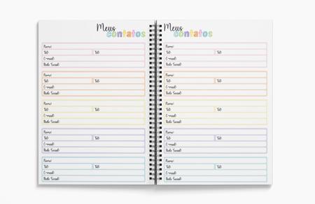 Planner Permanente Círculos Color/Finanças. - Papelletos Imagem de Planner Permanente Círculos Color/Finanças.