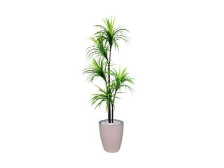 Imagem de Planta Artificial Para Sala Árvore Yucca 1,60m Kit + Vaso S. Bege 30cm