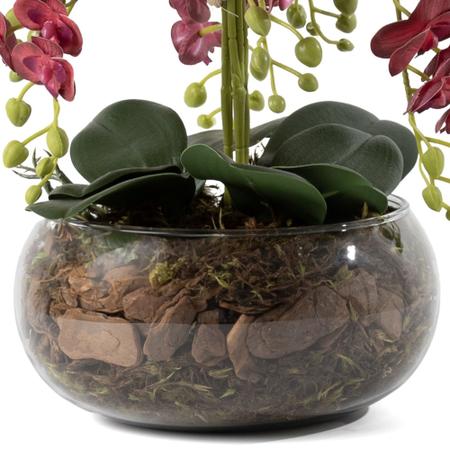 Imagem de Planta Artificial Para Sala Decorativa Orquídea Super Realista