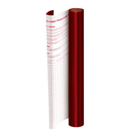 Imagem de Plástico Adesivo DAC Tak Metalizado Vermelho - 45cm x 2 Metros
