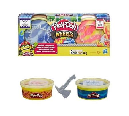 Play Doh Wheels 2 Potes Agua e Fogo Massa de Construção 448g - Hasbro -  Massinha - Magazine Luiza