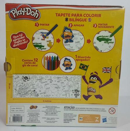Tapete Bilíngue com Apagador para Colorir – Play-Doh – Fun - RioMar Recife  Online