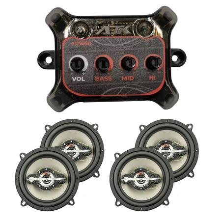 4 Mini Alto Falante 5w 4ohm Alta Qualidade p/ Mini Paredão