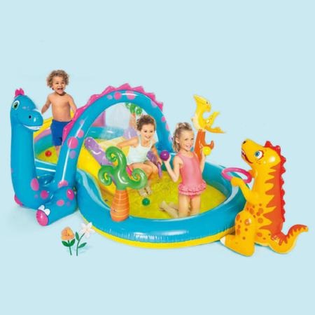 Imagem de Playground Piscina Inflável Dinossauro Infantil criança bomb