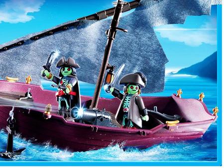 Playmobil Barco Fantasma 10 Pe as Sunny Barco Navio e Lancha
