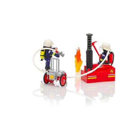 Imagem de Playmobil - Bombeiros com Bomba de Água - 9468