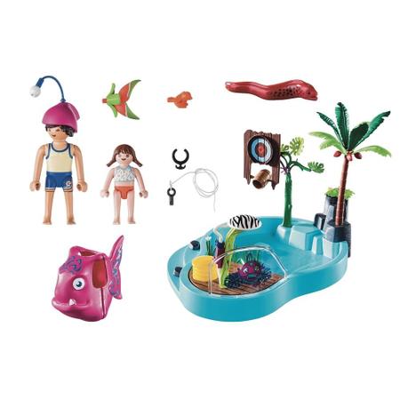 Imagem de Playmobil - family fun - piscina pequena com esguicho água - 70610