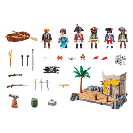 Imagem de Playmobil - Ilha dos Piratas - My Figures 70979 - Sunny Brinquedos