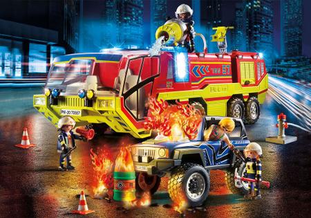 Imagem de Playmobil Operação de Resgate com Caminhão dos Bombeiros