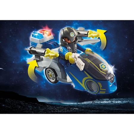 Imagem de Playmobil - Polícia Galáctica com Moto