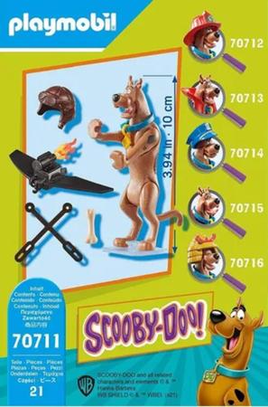 Imagem de Playmobil Scooby-Doo Figura Colecionável Piloto 70711