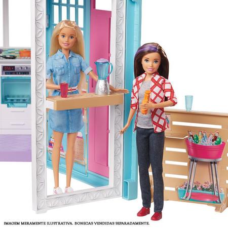 Playset Barbie - 90 Cm - Casa da Barbie - Casa Malibu - Mattel