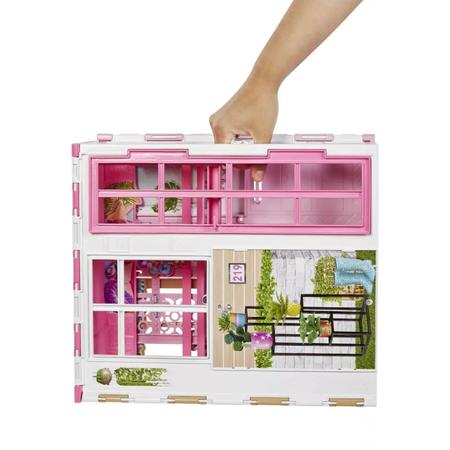 Playset Barbie com Boneca - Casa Mobiliada 360 Graus - Mattel