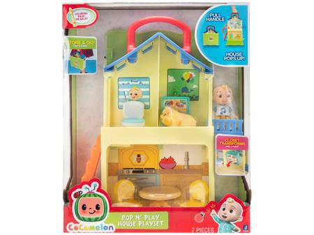 Playset Cocomelon Pop N Play House Candide - 7 Peças - Playsets
