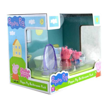 Playset com Mini Figuras - Casa da Peppa - Banheiro - Peppa Pig - Sunny -  superlegalbrinquedos