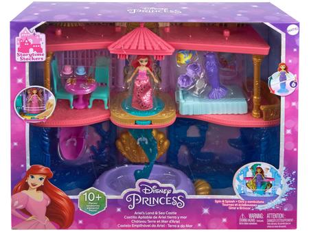 Playset Disney Princesa Castelo Empilh vel da Ariel Terra e do