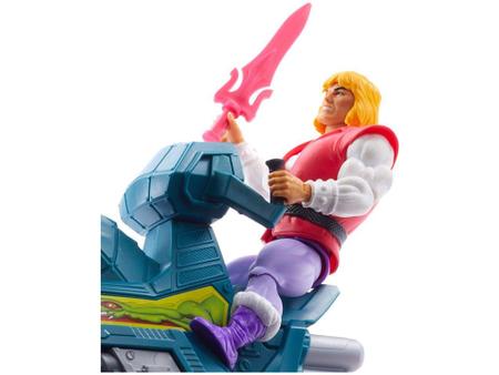 Imagem de Playset Masters of the Universe Origins - Jet Sled e Príncipe Adam Mattel 3 Peças