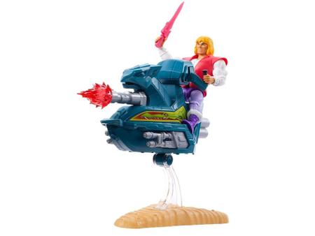 Imagem de Playset Masters of the Universe Origins - Jet Sled e Príncipe Adam Mattel 3 Peças