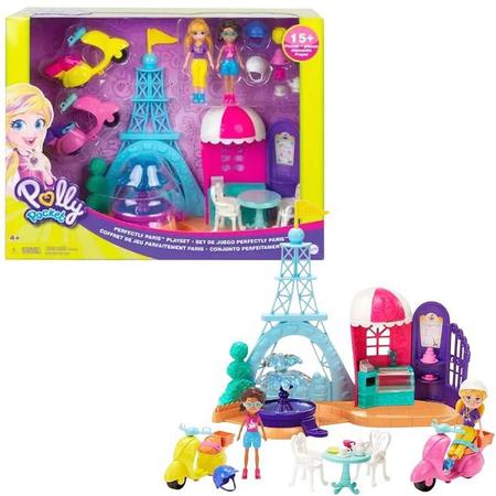 Polly Pocket Boneca Kit Aventura em Paris Mattel na Tyzu Toys