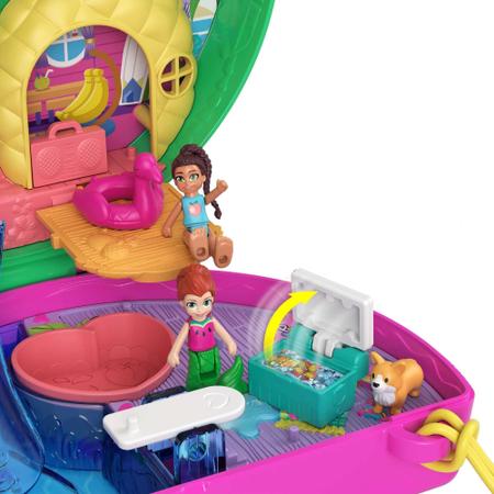 Polly Pocket Brinquedo Estojo Festa do chá de unicórnio