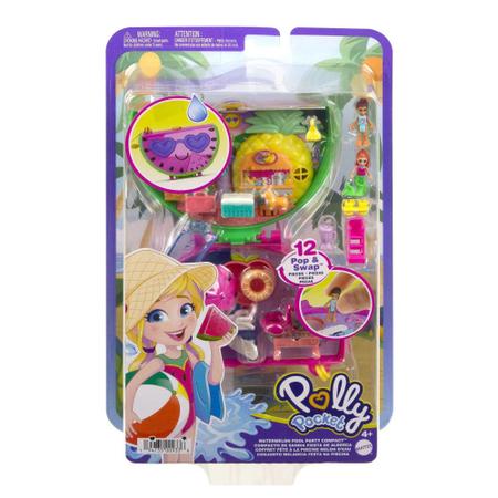 Polly Pocket Mini Estojo Festa Do Chá Unicórnio - Mattel