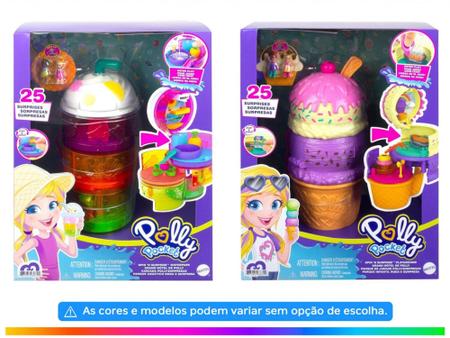 Polly Pocket - Conjunto de jogos e acessórios compactos Spin 'n Surpri