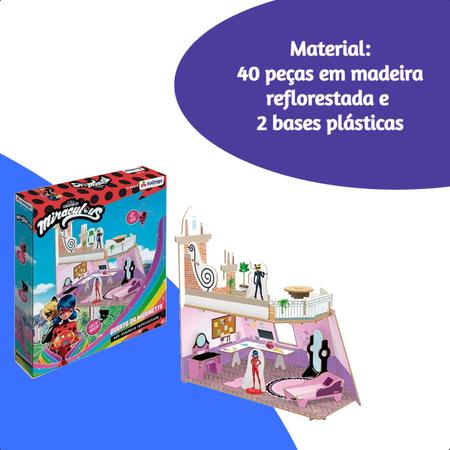 Quebra-Cabeça Infantil LadyBug Para Colorir 30 Peças Madeira Reflorestada  +3 Anos Canetinhas com Apagador Xalingo 55021 - Quebra Cabeça - Magazine  Luiza