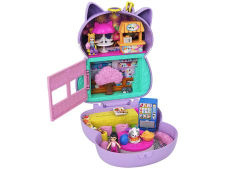 Polly Pocket Conjunto de Brinquedo Estojo Adventure World Restaurante de  Kitty