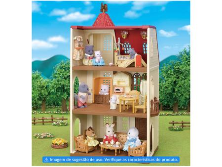 Casa Telhado Vermelho com Luzes, Sylvanian Families, Multicor :  : Brinquedos e Jogos