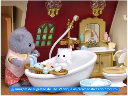 Casa Telhado Vermelho com Luzes, Sylvanian Families, Multicor :  : Brinquedos e Jogos